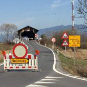Sender-Holzbrücke bleibt bis Freitag zu