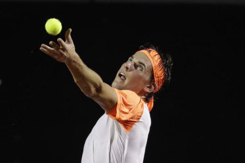 Dominic Thiem kämpfte Gilles Simon nieder. Foto: ap