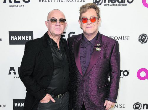 Elton John (r.) gemeinsam mit Texter Bernie Taupin. Foto: AP
