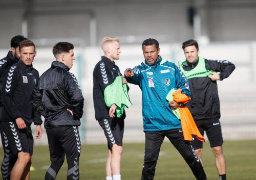 Erstes Training von Lassaad Chabbi in Ried. Sein Wunsch bei Amtsantritt: Klassenerhalt und dann ein Derby gegen den LASK. Foto: Scharinger