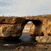 Felsentor auf Malta eingestürzt