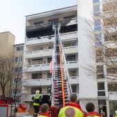Flammen in Feldkircher Hochhaus