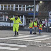 Sicherheit im Verkehr für die Schüler in Egg