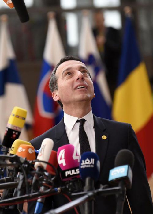 Kern trat bei einer Klubtagung der Wiener SPÖ auf. AFP
