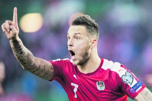 Marko Arnautovic war die gefährlichste Offensiv-Kraft der Österreicher, leider fehlt er gegen Irland aufgrund einer Gelbsperre. Foto: gepa
