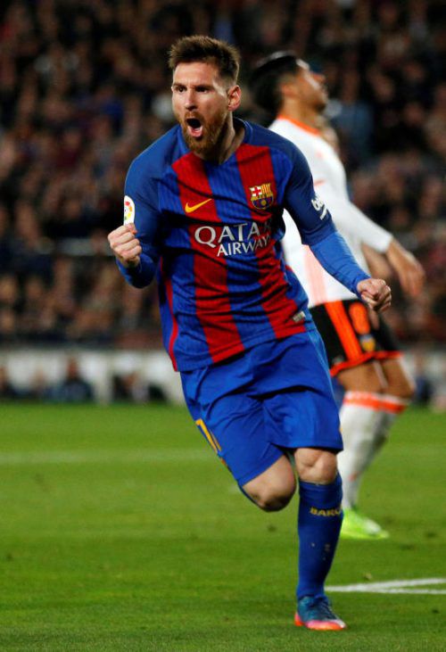 Messi hat die achte Saison in Folge mehr als 40 Tore erzielt.  Reuters