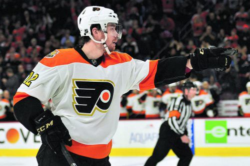 Michael Raffl hat es im Spiel gegen Colorado am Knie erwischt. Foto: ap