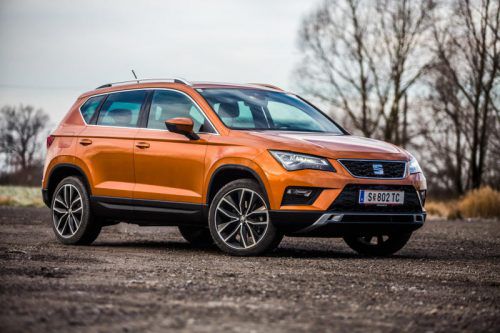 Mit den Genen des VW Tiguan kann nichts schiefgehen: Mit dem Ateca hat jetzt auch Seat sein erstes Kompakt-SUV. Fotos: vn/Steurer