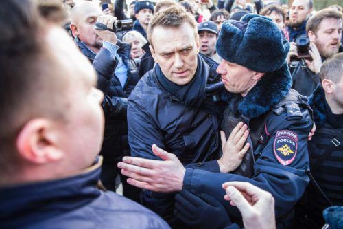 Nawalny rief zu einem nicht angemeldeten Protest auf. Foto: AFP