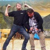 Bärger Angriff auf die Lachmuskulatur