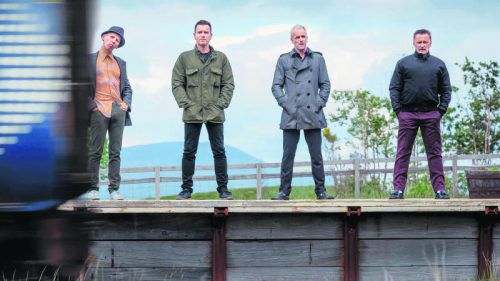 Spud, Renton, Sick Boy und Begbie – auch optisch hat der Zahn der Zeit an ihnen genagt. Foto: Sony Pictures