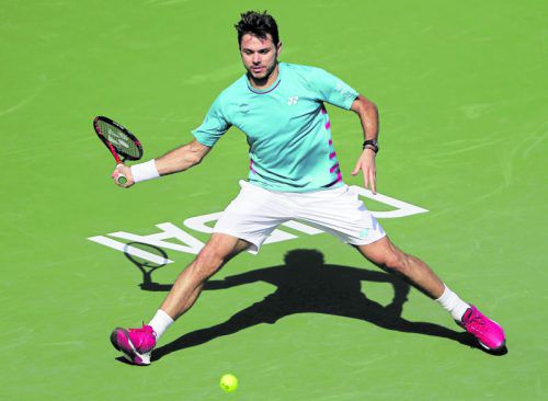 Stan Wawrinka verlor in Dubai in der ersten Runde. Foto: ap