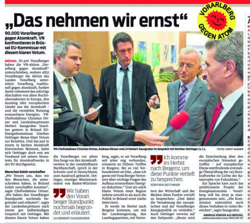 VN-Bericht vom 17. März 2011 über die Unterstützer der VN-Anti-Atom-Intive.