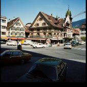 vorarlberg einst und jetzt. Blick über den Dornbirner Marktplatz