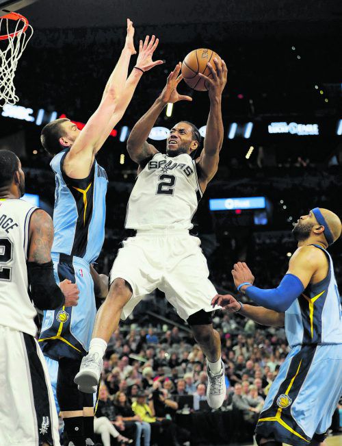 37 Punkte steuerte Kawhi Leonard für San Antonio bei.  Foto: ap