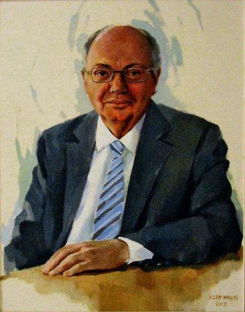 Auch ein Gemälde von Wolfgang Rümmele hängt im Rathaus.
