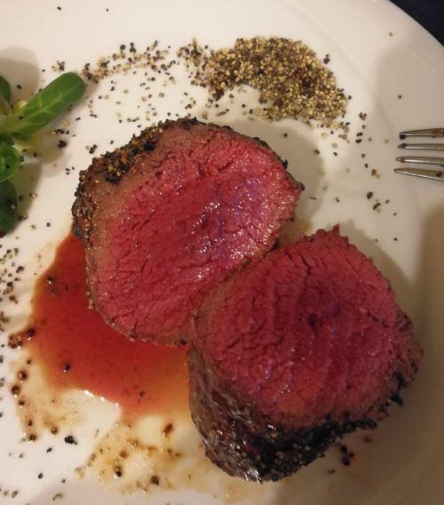 Beim Pfeffersteak ist der Name Programm.