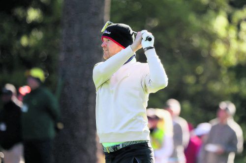 Bernd Wiesberger: Kalt war es am zweiten Tag in Augusta. Foto: apa