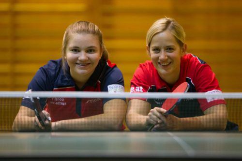 Das Hörbranz-Duo Sarah Ender (l.) und Sarah Kainz. Foto: hartinger