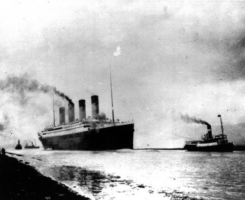 Der Luxusdampfer Titanic kurz vor seiner Jungfernfahrt. Foto: AP