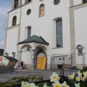 Baustellenführung in der Pfarrkirche in Bildstein