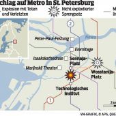 Bombenanschlag auf U-Bahn erschüttert St. Petersburg