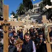 Prozession durch Altstadt von Jerusalem