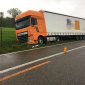 Lastwagen auf Abwegen sorgte für stundenlangen Stau