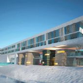 Hotelbau mit Abstrichen