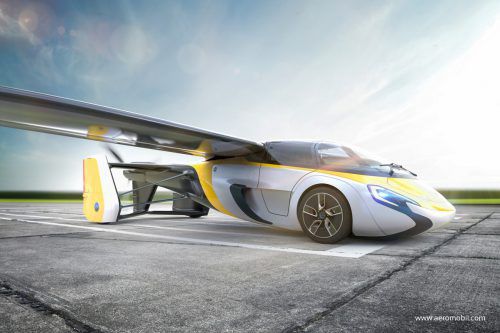 Nur drei Minuten soll es dauern, bis sich das Aeromobil vom Auto zum Flugzeug wandelt. Foto: Werk