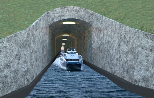 So soll das Projekt laut einer Computerdarstellung aussehen. Der 1700 Meter lange Tunnel wird voraussichtlich im Jahr 2023 eröffnet. Foto: AP