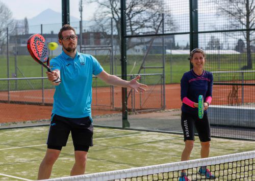 TC-Hard-Obmann Markus Köberle (l.) setzt große Stücke auf den Padel-Sport. Foto: VN/Paulitsch