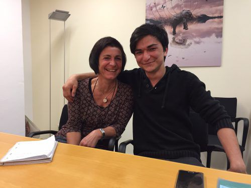 Ursula Hürlimann und Mohammad verstehen sich gut. Das ist Voraussetzung für eine erfolgversprechende Betreuung. Foto: vn/mm