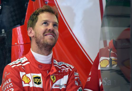 Verschmitztes Lächeln beim Deutschen Sebastian Vettel. Foto: AFP