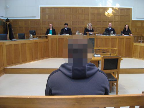 Der vor dem Geschworenensenat angeklagte 32-Jährige wurde nach dem Verbotsgesetz schuldig gesprochen. Foto: Eckert