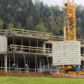 Abt-Pfanner-Haus in Langen vor Richtfest
