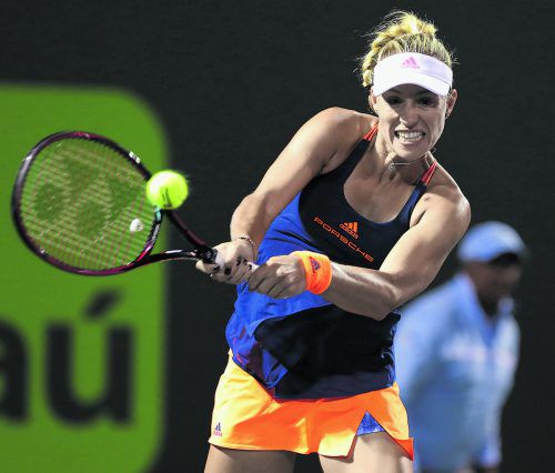 Steigt wieder auf den Tennis-Thron: Angelique Kerber. Foto: ap