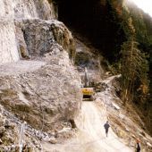 vorarlberg einst und jetzt. Suldistunnel auf der L 51 Laternser Straße