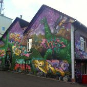 Junge Künstler lassen Fassade neu erstrahlen