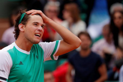 Auf Rasen passt es nicht: Dominic Thiem. Foto: reuters