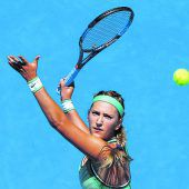 Asarenka beim Comeback mit sehr viel Mühe