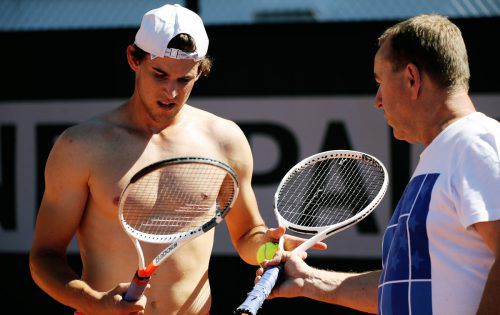 Eine Zusammenarbeit bis zum Karriere-Ende? Dominic Thiem und Coach Günter Bresnik. Foto: gepa