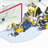Nashville ist gegen die Penguins gleichauf