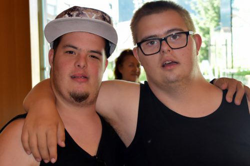 Maurice Nouelli und Julian Pluschnig in der Kulturbühne.