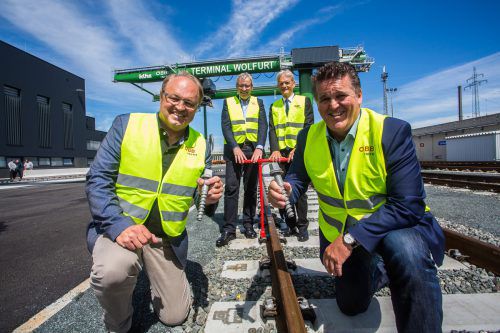 Teilinbetriebnahme am neuen Güterterminal. Foto: VN/Steurer