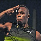 Usain Bolt gibt ein Gastspiel in Monaco