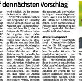 Wackelige Haltung zur Modellregion