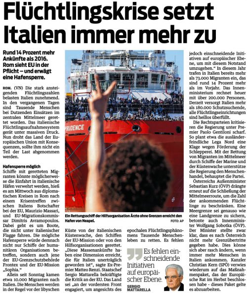 VN-Bericht vom 29. Juni 2017