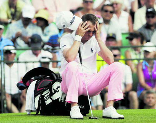 War von seiner 63er-Rekordrunde selbst überrascht: Justin Thomas. Foto: ap