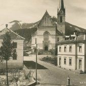 vorarlberg einst und jetzt. Kirchplatz in Frastanz